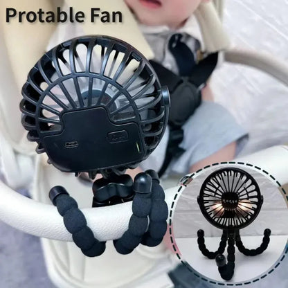 Tragbarer Mini-Ventilator für Kinderwagen & unterwegs